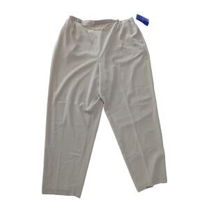 NWT Susan Graver Lightweight Pants Size 1X Removable Chain Dressy Work Pants Tan